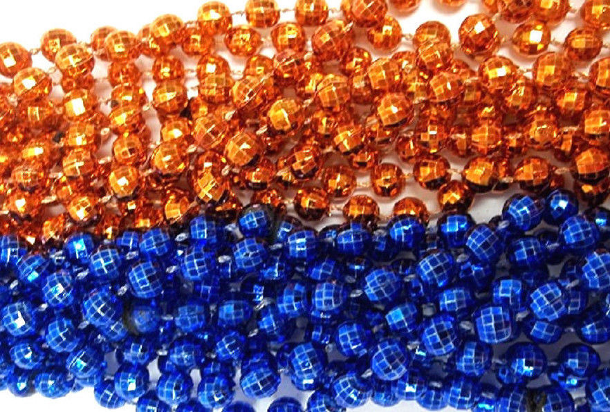 blue mardi gras beads