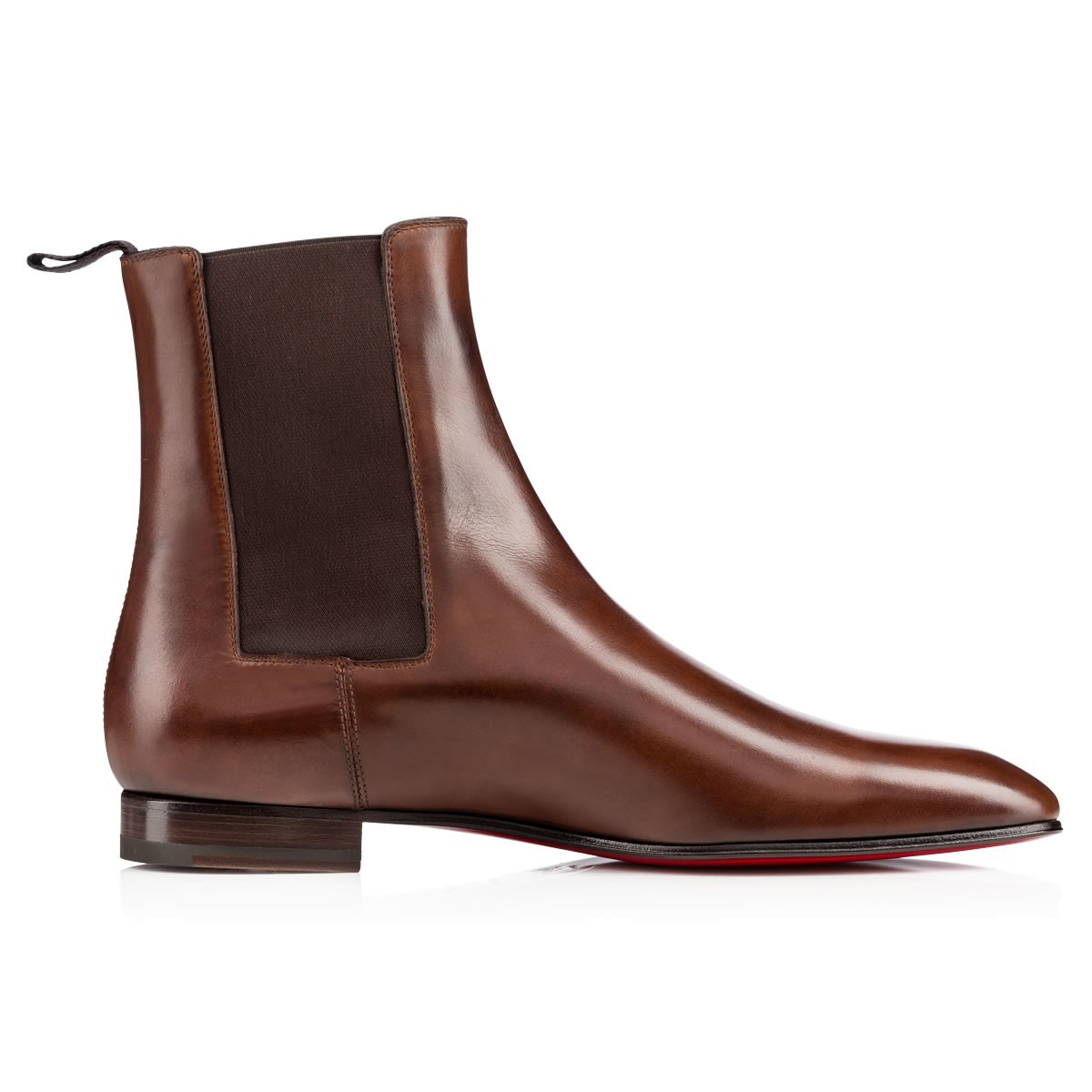 Handmade men ankle high slim chelsea genuine leather boot, Men calf ...