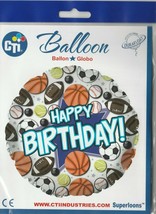 CTI  &quot;Happy Birthday&quot; size 17&quot; Superloons Foil Balloon - $13.21