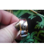HAUNTED DJINN MALE MARID OF POWER gold and silver cross band size 10 - $89.00