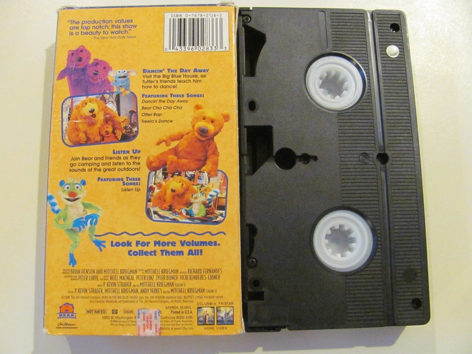 VHS Bear in the Big Blue House - Dancin' The Day Away and Listen Up ...