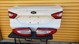 2013-16 Ford Fusion Trunk Lid & Tail Lights L&R w/o Camera