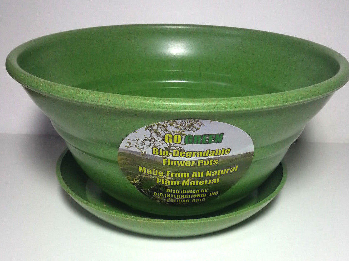 Decorative 100 Compostable Flower Pot Biodegradable Made