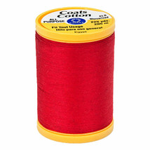 Coats & Clark Thread Atom Red 3 Spools 100% Cotton 225 Yards Each 30 Wt - $8.42