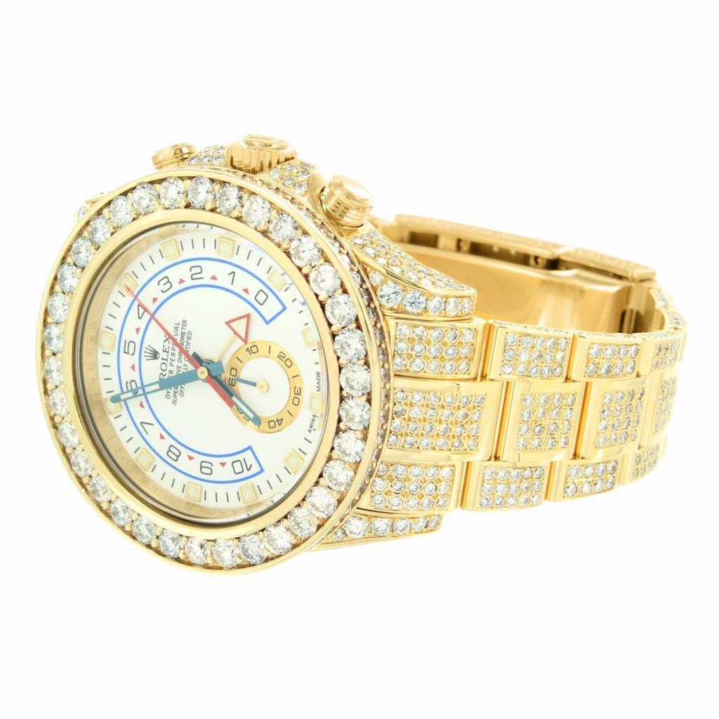 rolex yacht master 2 iced out