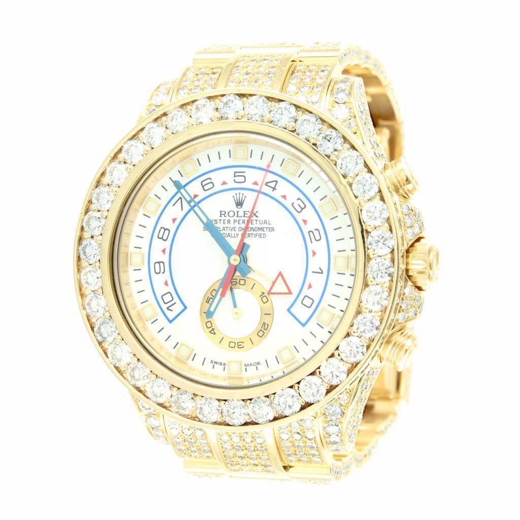 rolex yacht master 2 iced out