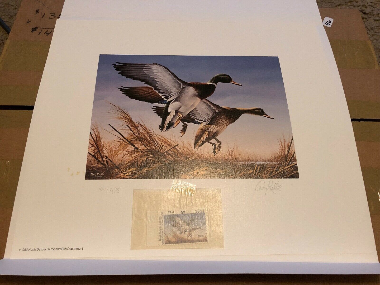 1983 Terry Redlin North Dakota Duck Stamp Print & Stamp unframed - Art ...