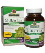 Nature&#39;s Answer Mullein Leaf, 500 mg, 90 Vegetarian Capsules - $17.99