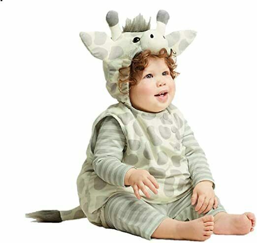 Infant Giraffe Hooded Vest Halloween Costume 6-12 months Hyde & Eek! Boutique