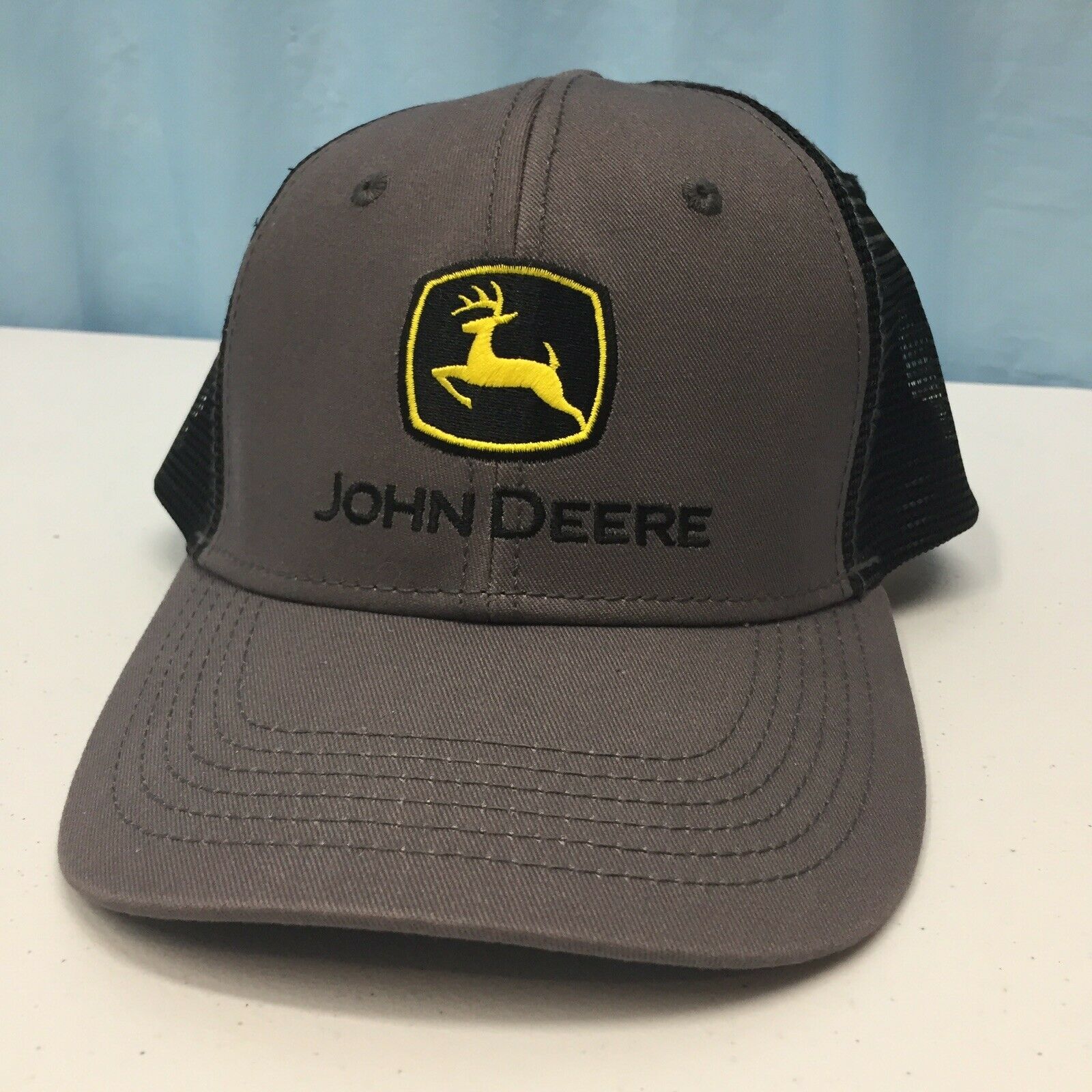 John Deere Construction Gray / black Cap/Hat - Hats