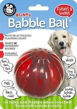 Large Blinky Babble Ball Lights Up & Talks - Toy for Dogs - Pet Qwerks - Red - $11.30
