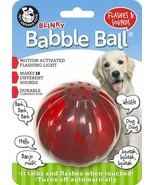 Large Blinky Babble Ball Lights Up & Talks - Toy for Dogs - Pet Qwerks - Red - $11.30