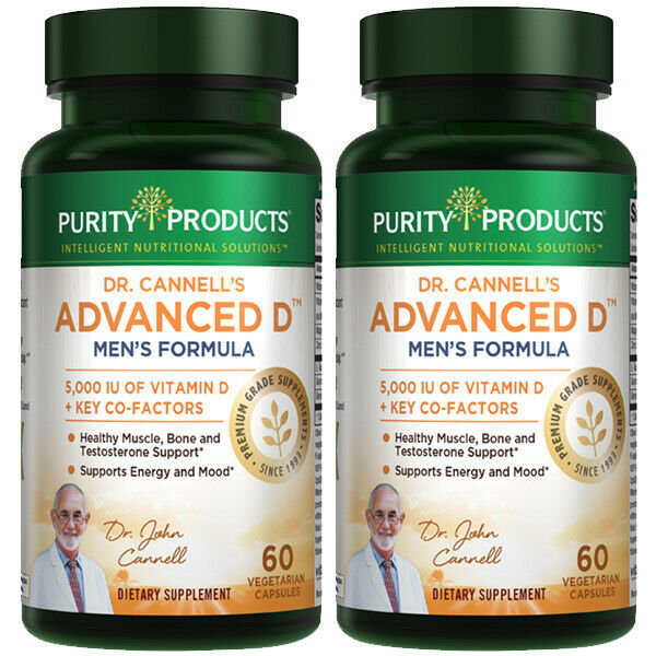 Dr. Cannell's Advanced D - Vitamin D Super Formula - 2X60caps Vitamin K2 MK-7