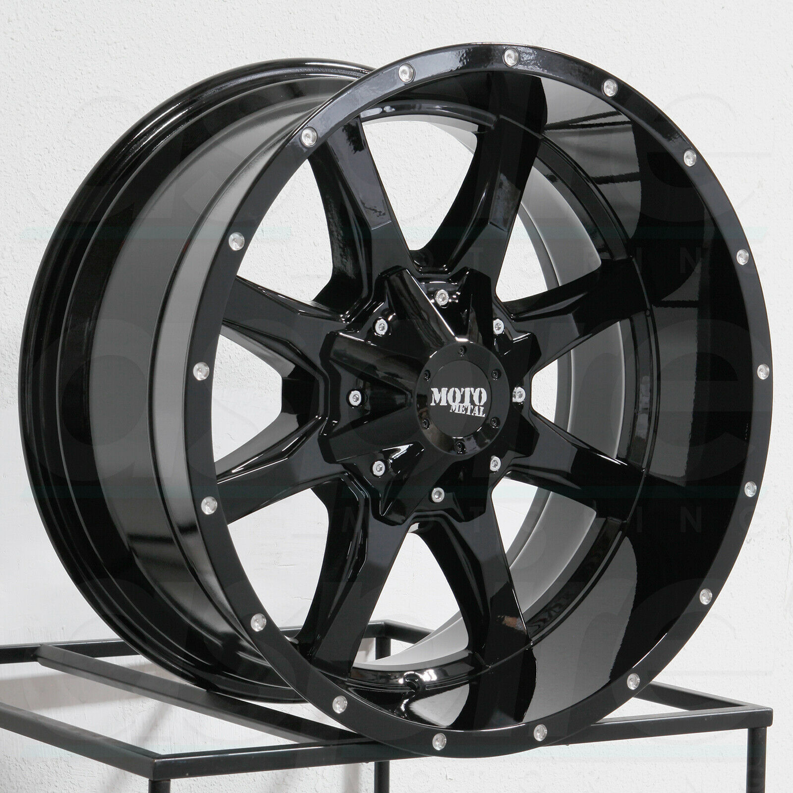 18x10 Moto Metal MO970 6x135/6x5.5 24 Gloss Black Wheels Rims Set(4