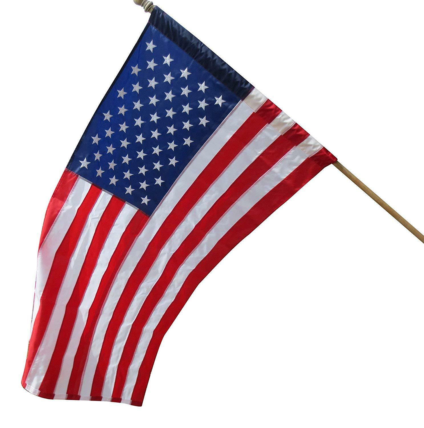 12x18 12"x18" Army Cavalry White Sleeve Flag Boat Car Garden 