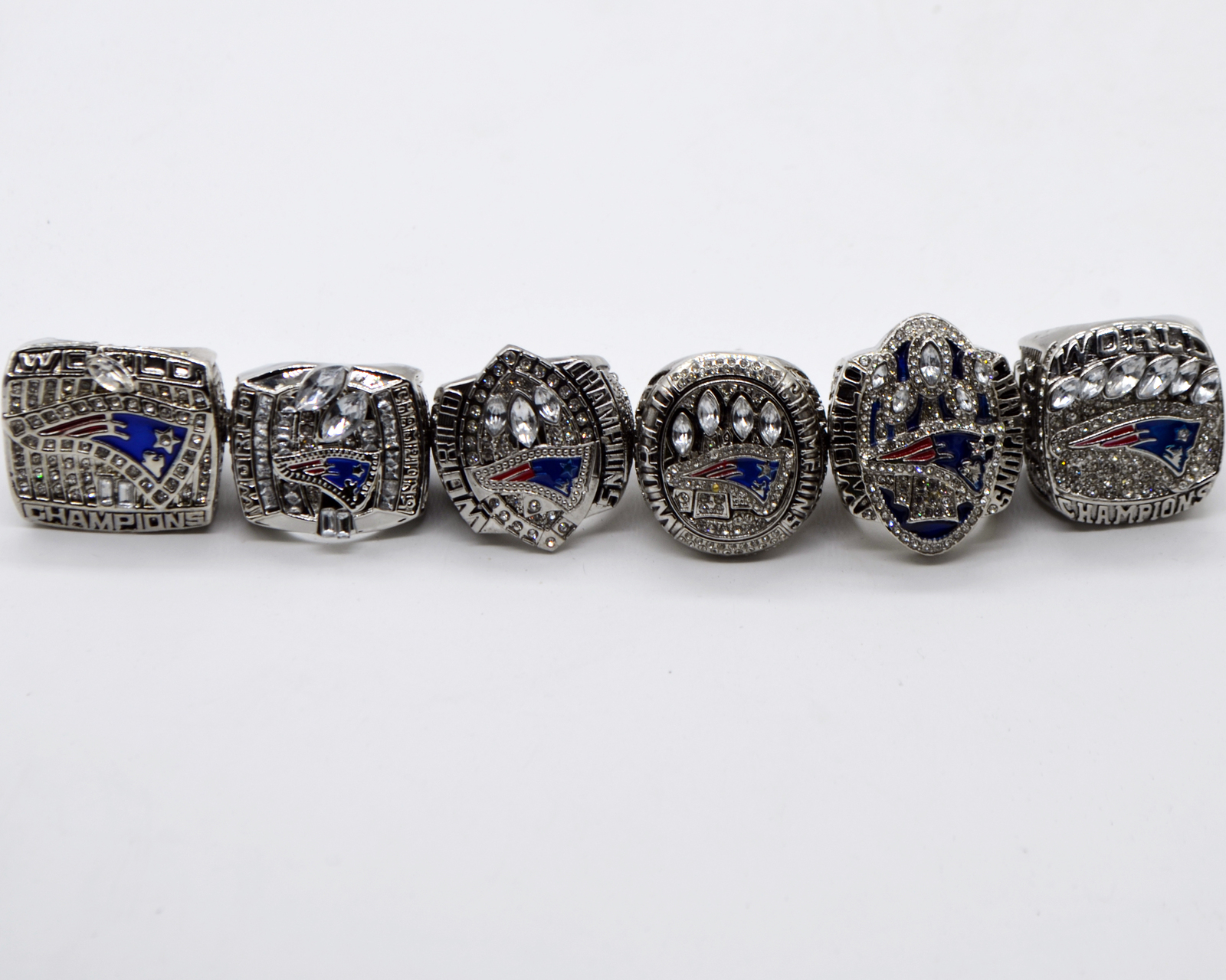 New England Patriots Super Bowl Championship Ring Set (Size 8-14) In ...