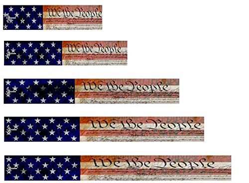 White Water Archery Laminated American US Flag Constitution We The People Wraps