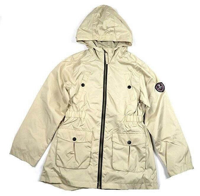 Hawke & Co. Outfitter Girls' Hooded Weather Resistant Jacket, in Safari ...