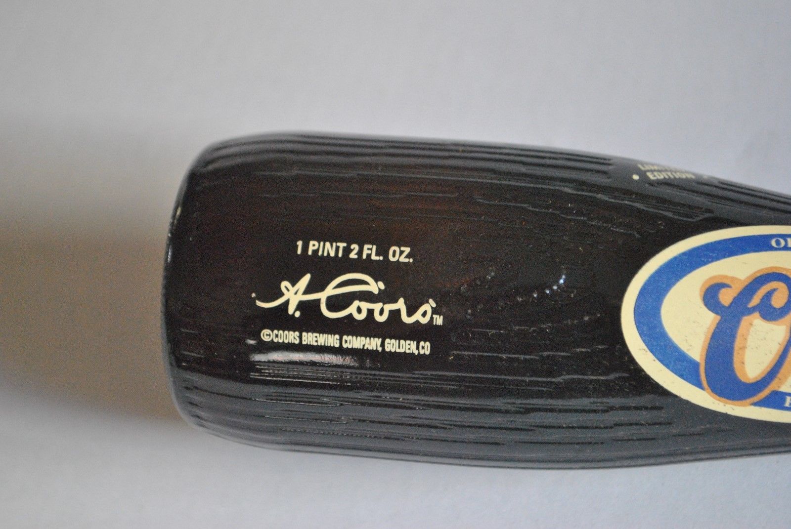 Original Coors Banquet Beer 18 ounce Baseball Bat Limited Edition