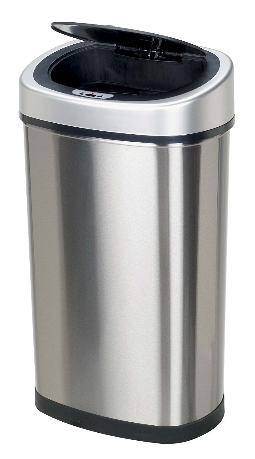 13.2 Gallon Infrared Touchless Automatic Stainless Steel Trash Can