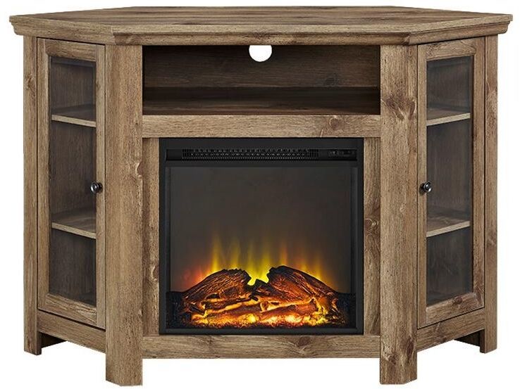 Corner Electric Fireplace TV Stand Entertainment Center 48