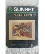 1982 Sunset Native American Still Life 6224 Needlepoint Kit From Saga Co... - $19.99