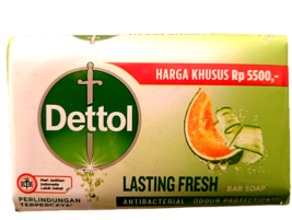 12 Bars Dettol 100grams Lasting Fresh Honeydew & Cucumber Soap - $24.70