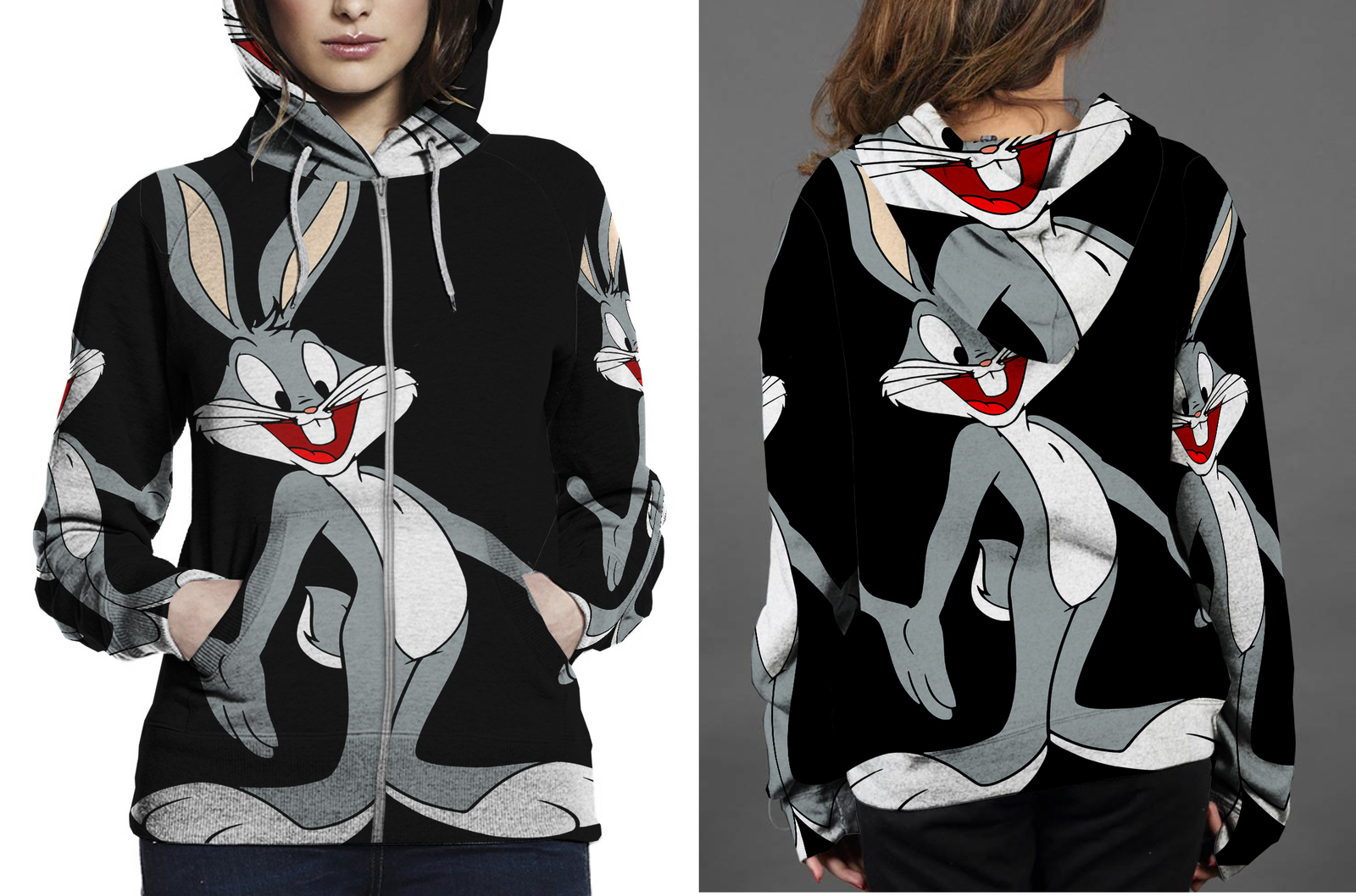 supreme hoodie bugs bunny