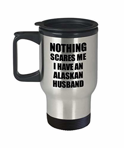 Alaskan Husband Travel Mug Funny Valentine Gift for Wife My Spouse Wifey Her Ala