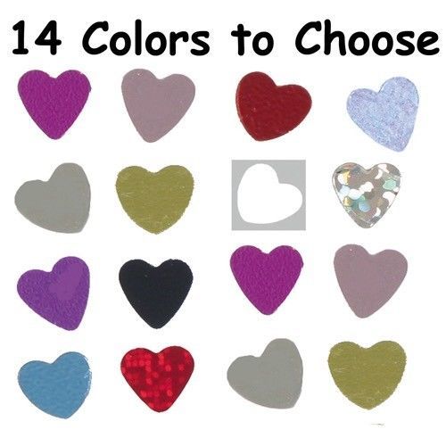 Confetti Heart 1/4 - 14 Colors to Choose 14 gms tabletop confetti bag FREE SHIP