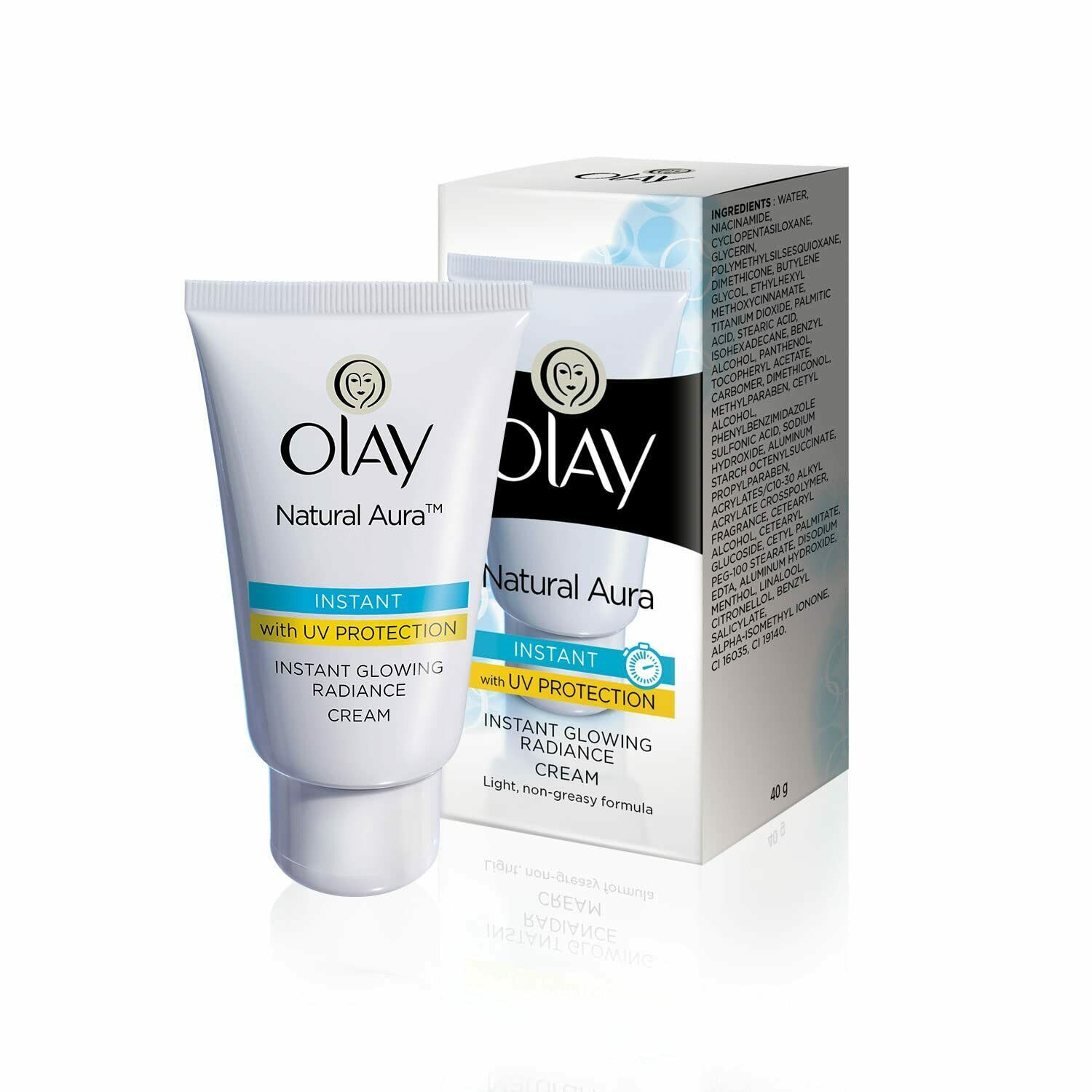 Olay Natural Aura Vitamin B3, Pro B5, E with UV Protection 40 gm