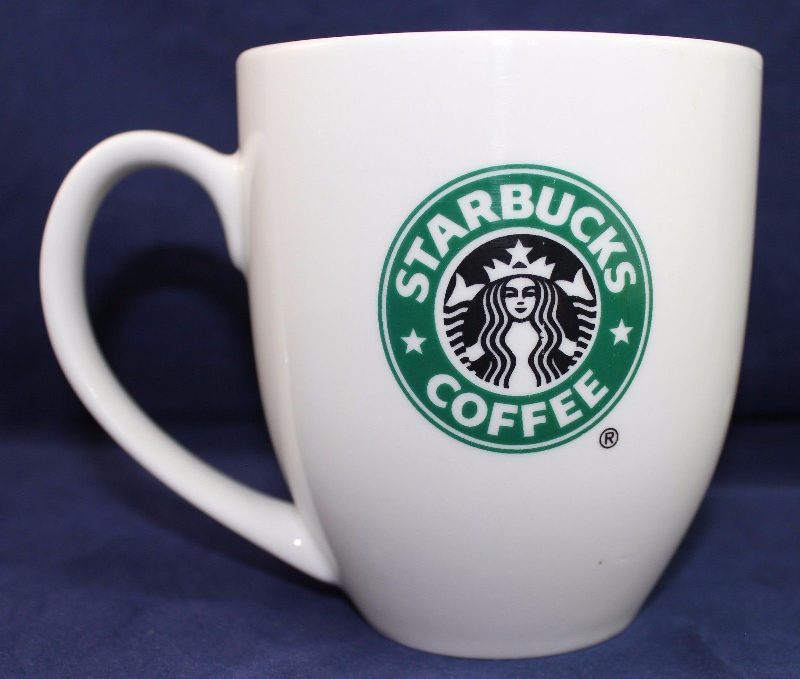 Starbucks Mug 14 Fl Oz White Mermaid Logo Coffee Cup Wide Mouth 2007 ...