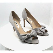 Nina Forbes 2 Bow Peep-Toe D'Orsay Evening Pumps W (size 8.5) - $65.55