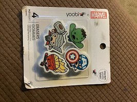 4pk Erasers Marvel Kawaii Avengers - Yoobi - $6.50