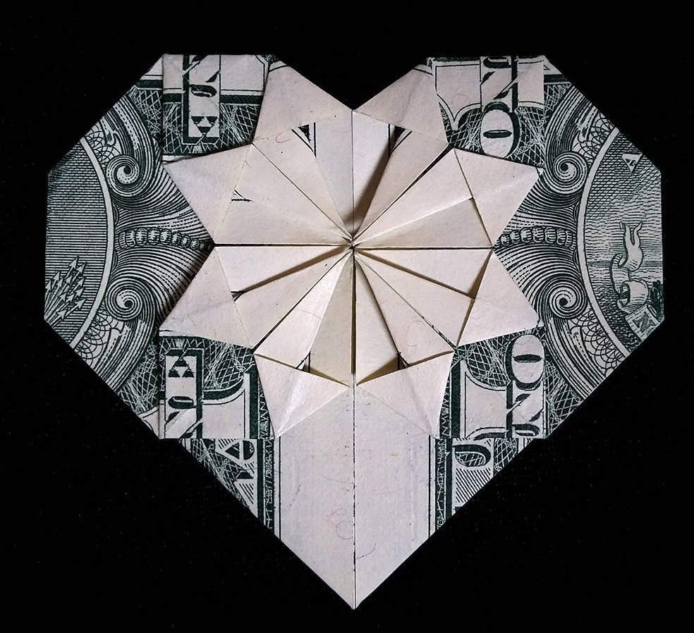 Origami Heart Valentines Day Gift Money And 29 Similar Items