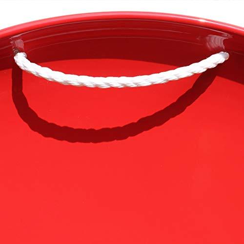 Flexible Flyer Metal Snow Disc Saucer Sled. Round Sno Slider Winter Toy