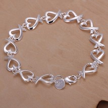 925  silver Bracelets For women wedding lady cute noble pretty Jewelry f... - $12.17