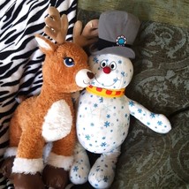 Frosty the Snowman and reindeer BAB Stuffed Animal Winter Christmas preowned Toy - $80.00