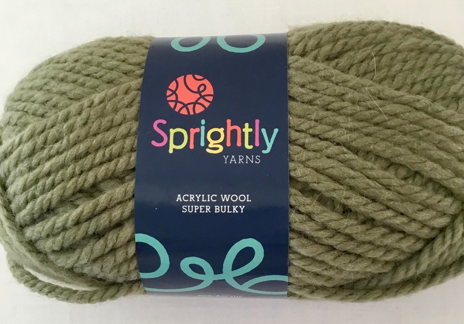 SPRIGHTLY YARNS ACRYLIC WOOL SUPER BULKY YARN COLOR 504003 MISTY