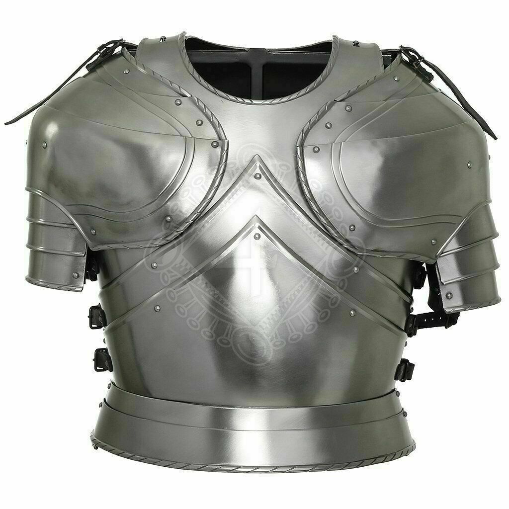 Medieval Cuirass with pauldrons Breastplate With Shoulder Half Body ...