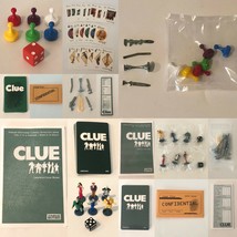 Clue Board Game Replacement Parts Pieces Cards Instructions Die Movers Weapons - $4.99+