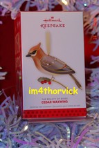 Hallmark 2013 Cedar Waxwing Beauty of Birds Christmas Series Ornament NI... - $89.99