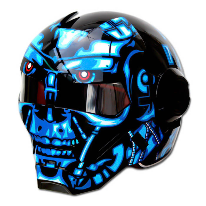 Masei 610 Terminator War Machine Chopper Motorcycle Helmet - Helmets