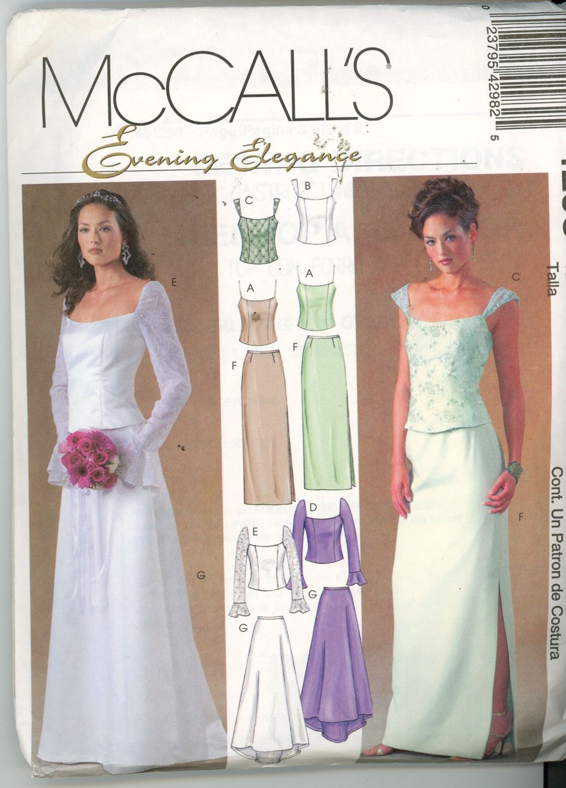 McCalls 4298, Size 12-18 Evening Elegance Wedding Bridesmaides dress ...