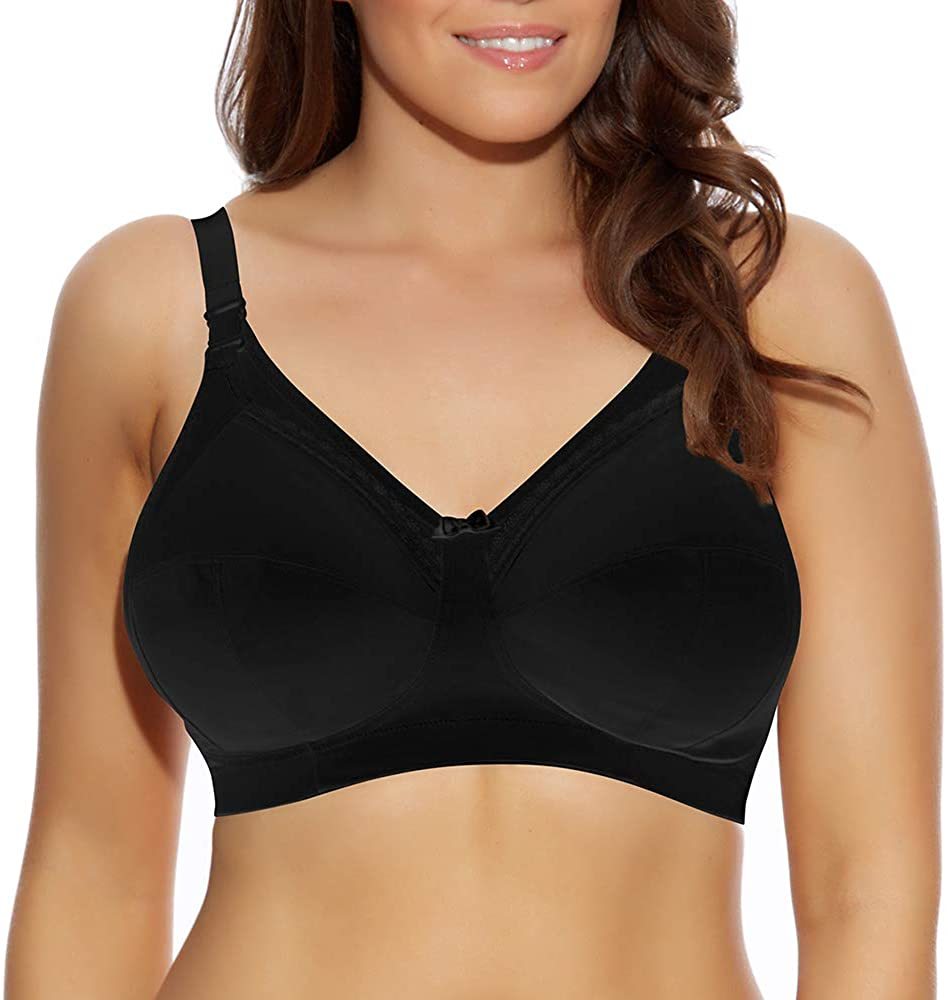 Elomi BLACK Beatrice Soft Cup Nursing Bra, US 40H, UK 40FF Bras