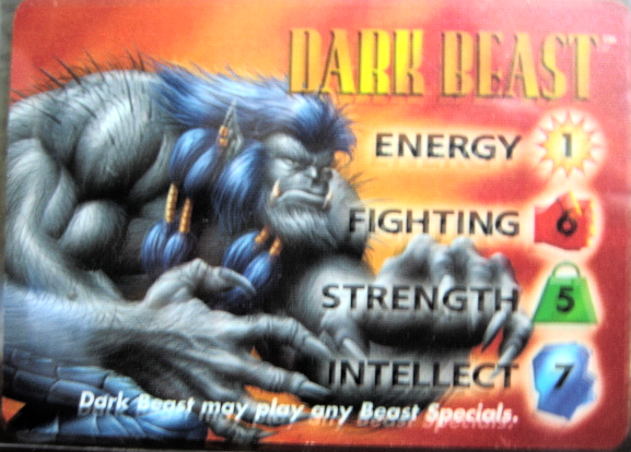 Primary image for Marvel overpower card 1996 Dark Beast special hero Trading card New