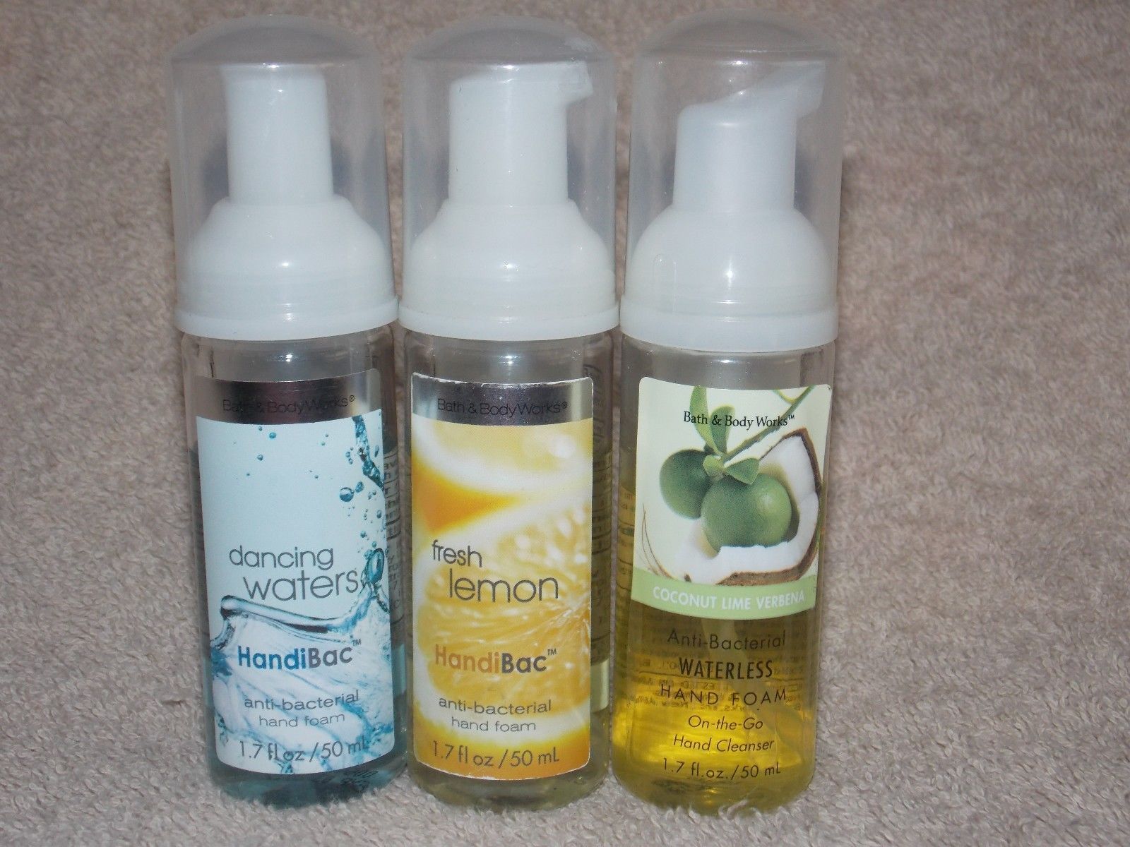 Bath & Body Works HandiBac Anti Bacterial HAND FOAM Sanitizer CHOOSE 1.