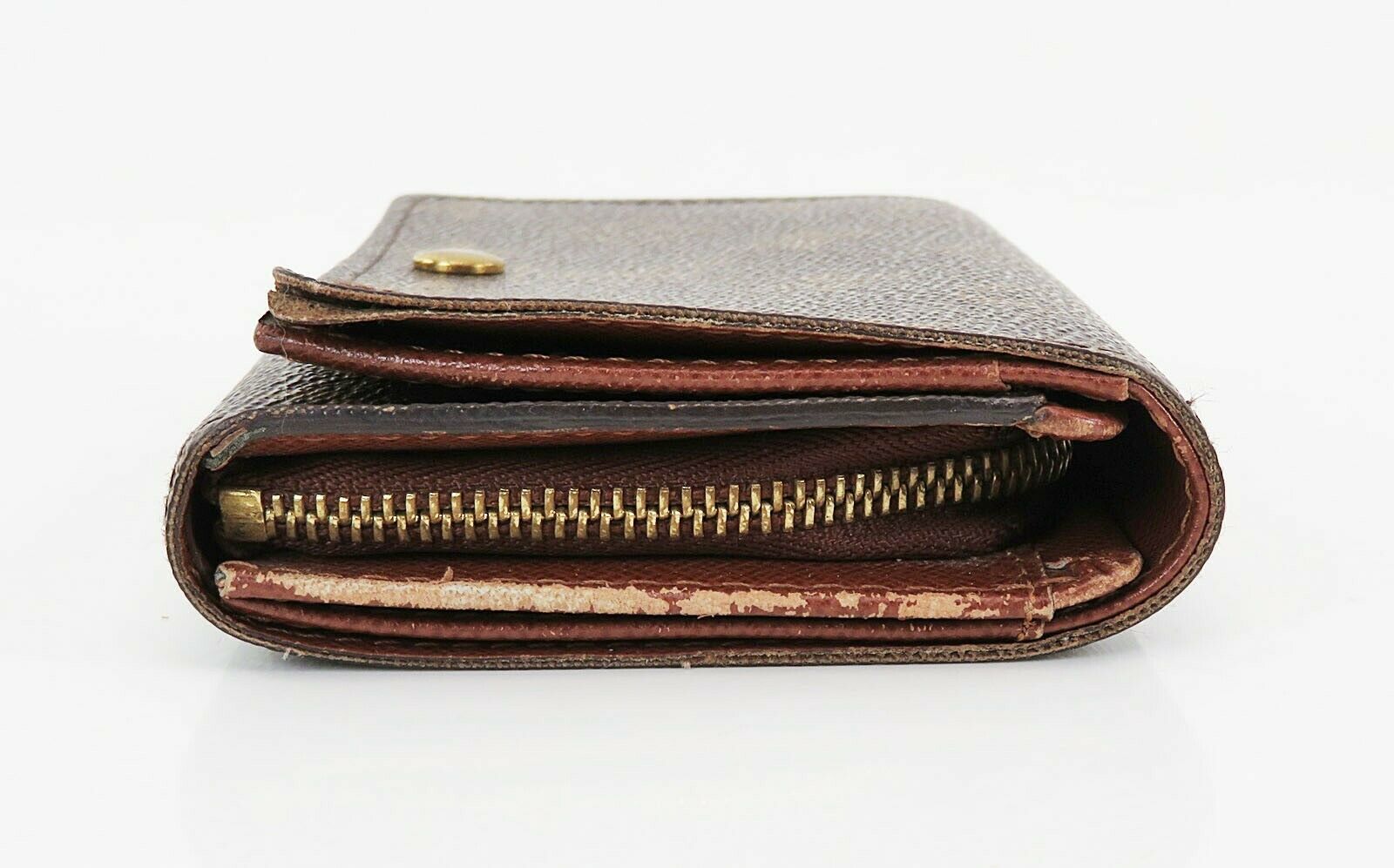 Authentic LOUIS VUITTON Monogram Long Wallet Zippered Coin Purse #24919A - Wallets