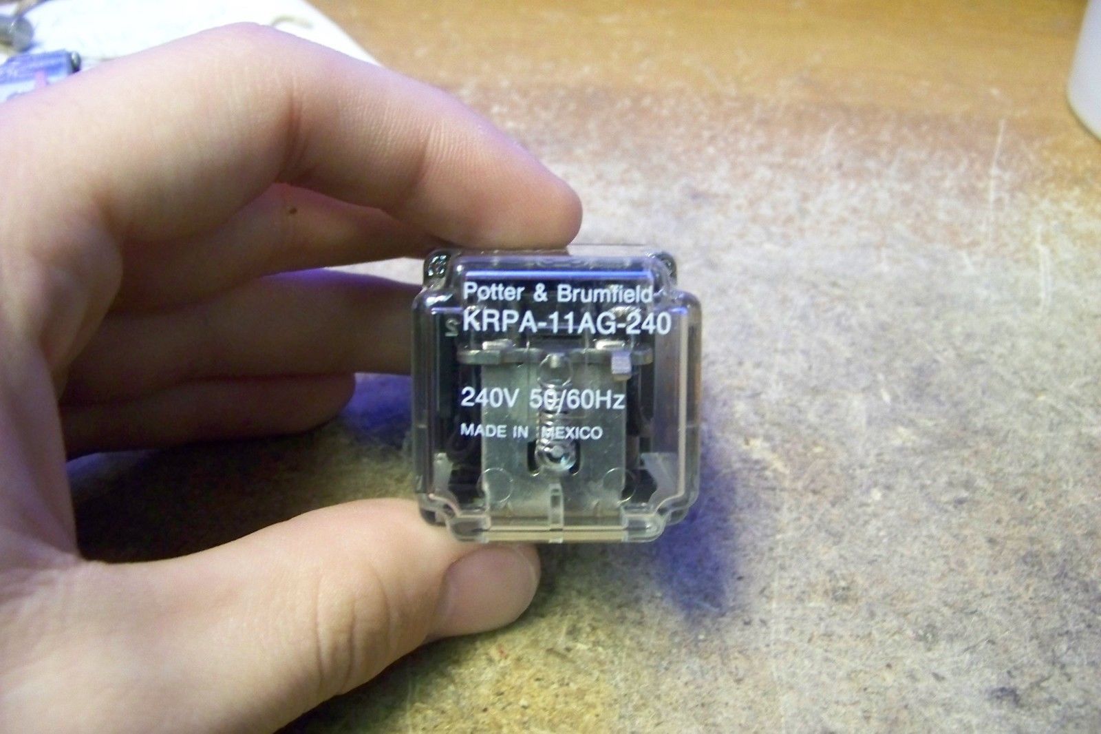 Potter /& Brumfield KRPA-11AN-120 Plug-In Relay 120Vac 10A 8 Pin DPDT USED