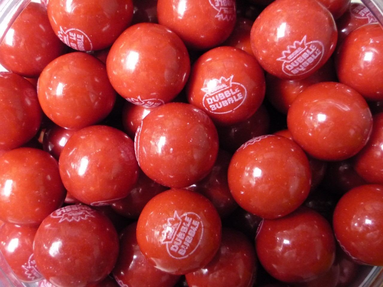 Sweet Cherry 1 Dubble Bubble 5 LBs - Candy Gumballs 25mm